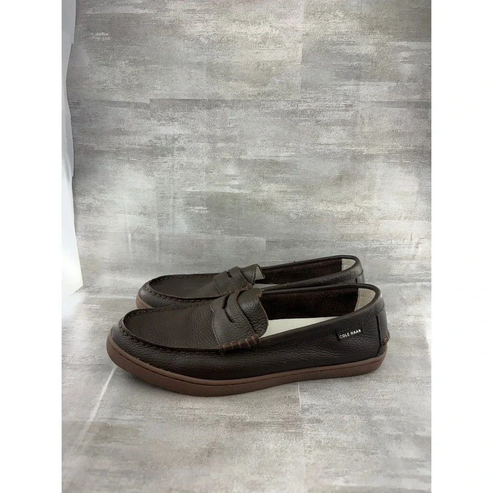Cole Haan Men Pinch Maine Classic Grand.OS Brown Leather Penny Loafers Sz 10.5M